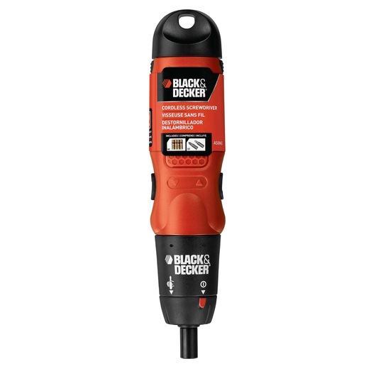 Cordless screwdriver in packaging.