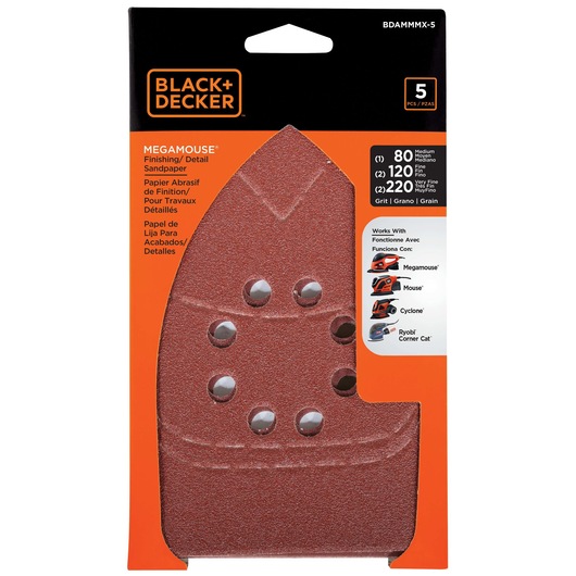 Mega mouse assorted in cardboard packaging.