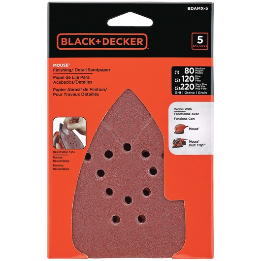 Sandpaper in plastic packaging.