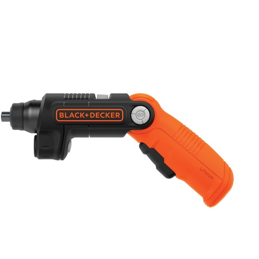 Profile of 4 volt max lithium ion light driver cordless screwdriver.