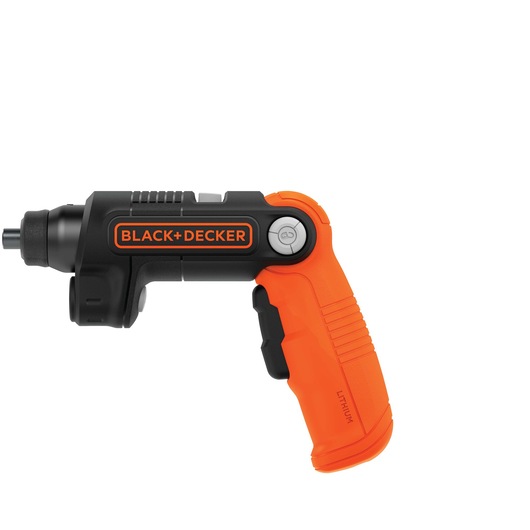 Profile of 4 volt lithium ion light driver cordless screwdriver.