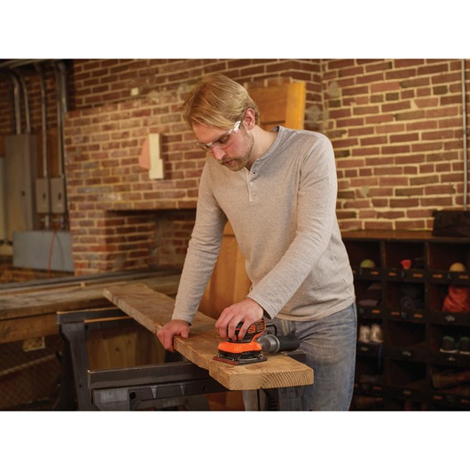 1/4 Sheet Orbital Sander with Paddle Switch Actuation