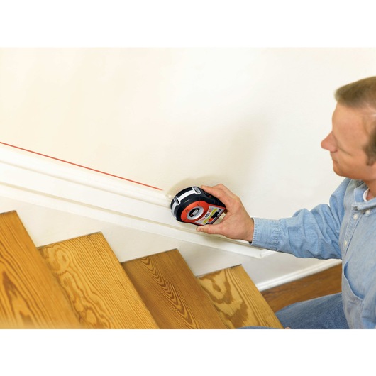 Bulls eye auto leveling laser with AnglePro in action.