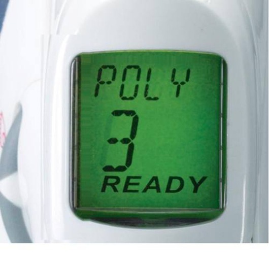Close up of digital advantage iron.
