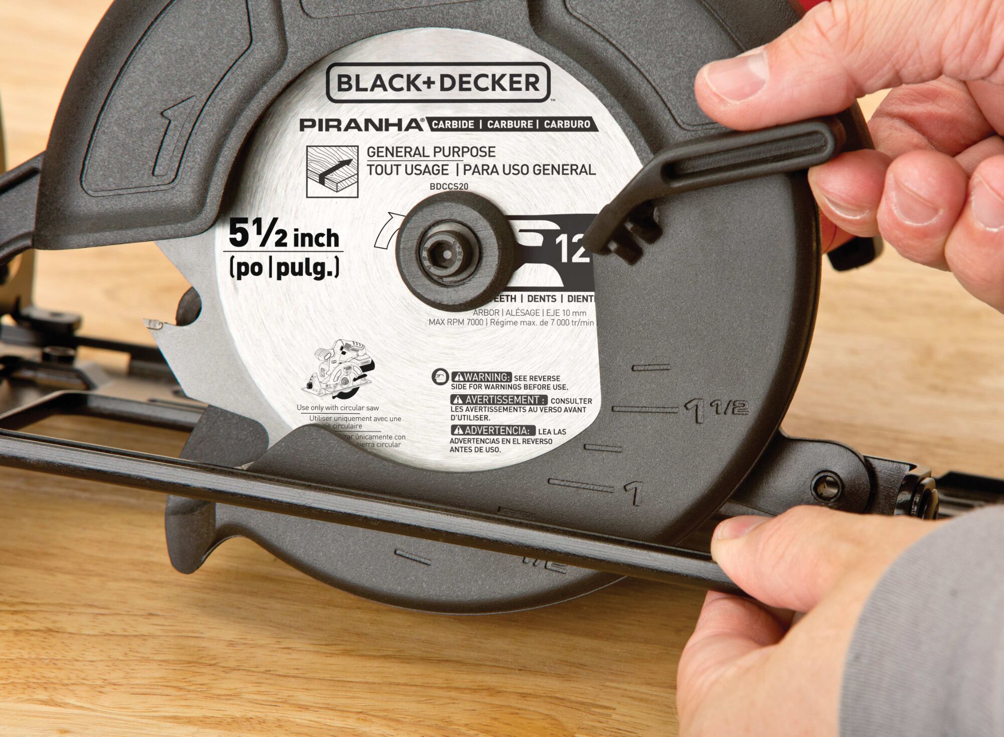 Adjustable pivoting shoe  5 and half Inch Cordless Circular Saw.