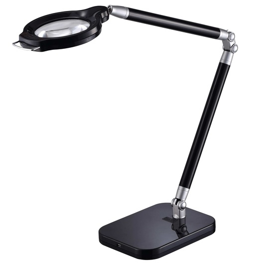 Ultra Reach Magnifier L E D Desk Lamp.