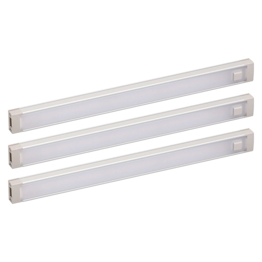 Profile of 3 BAR LED UNDER CABINET LIGHTING KIT COOL WHITE 9 inch.
